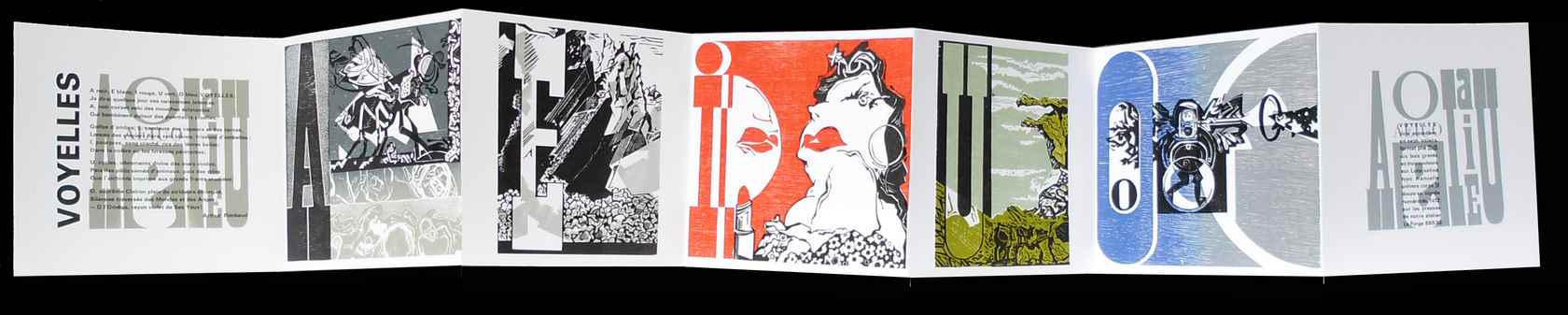 Jean Pierre Lcuyer expose son livre VOYELLES. Photo Nine Mozas Lecuyer
